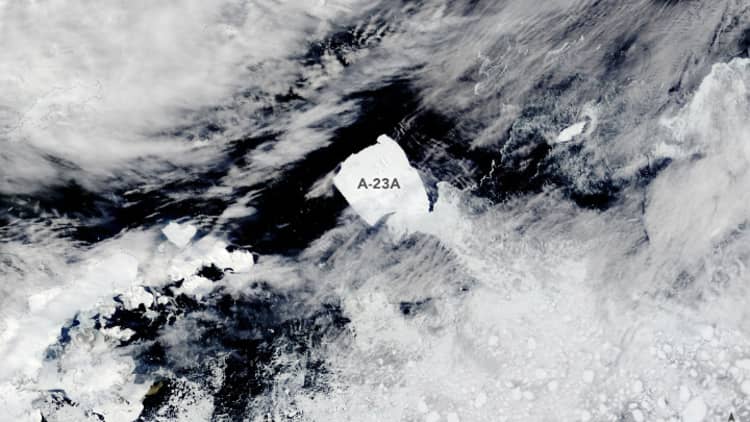 The world's largest iceberg is now sailing away from Antarctica